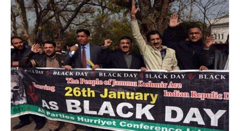 Kashmiris Observe Indian Republic Day As Black Day In Front Of Indian