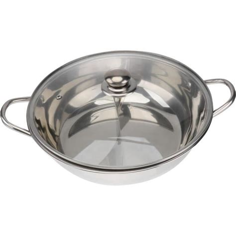 Stainless Steel Fondue Marmite Shabu Shabu Pot De Nourriture Plats