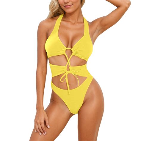 Wenwu Women Mesh Piece Swimwear Push Up Padded Bikini Swimsuit Training Athletic Swimwear