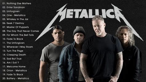 Best Songs Of Metallica Metallica Greatest Hits Full Album Youtube