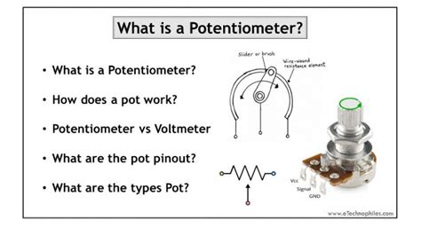 Beginners Guide To Potentiometer Types Principle Symbol Uses