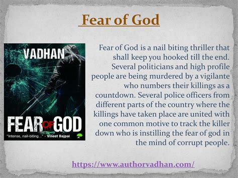 Ppt Fear Of God Author Vadhan Author Vadhan Powerpoint Presentation