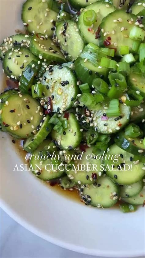 Viral Asian Cucumber Salad 🥒🥗 Inspired By Traditional Korean And