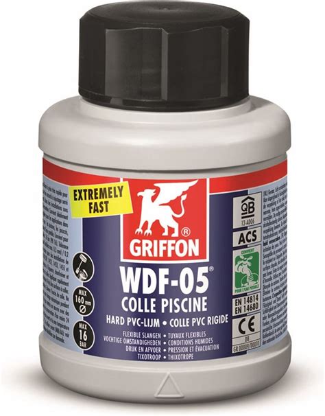 Griffon WDF 05 PVC Lijm Flacon Met Borstel 250ml Bol