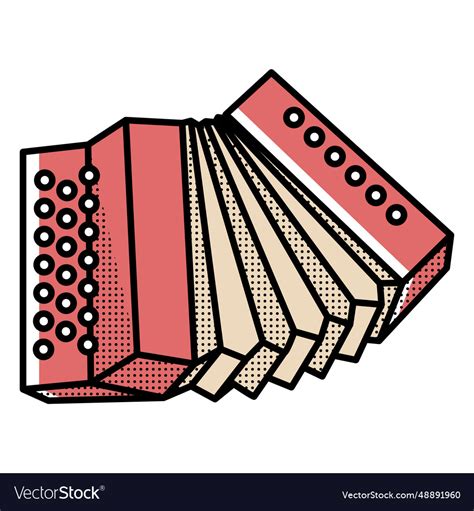 Icon Accordion Royalty Free Vector Image VectorStock