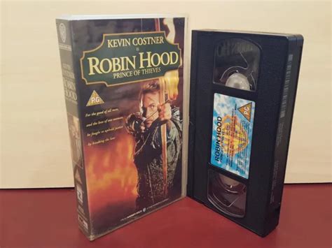 Robin Hood Prince Of Thieves Kevin Costner Pal Vhs Video Tape H