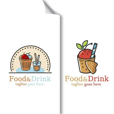 Premium Vector Gourmetglyph Luxurious Food And Drink Logos