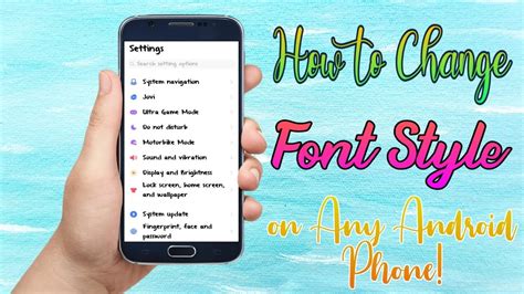 How To Change Font Style On Any Android Phone Tutorial Youtube