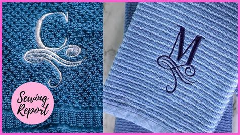 DIY Monogram Towels 2 Easy Ways Brother PE800 Embroidery Machine