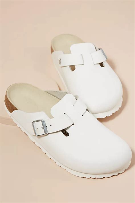 Sabots En Daim Boston Birkenstock Anthropologie Fr