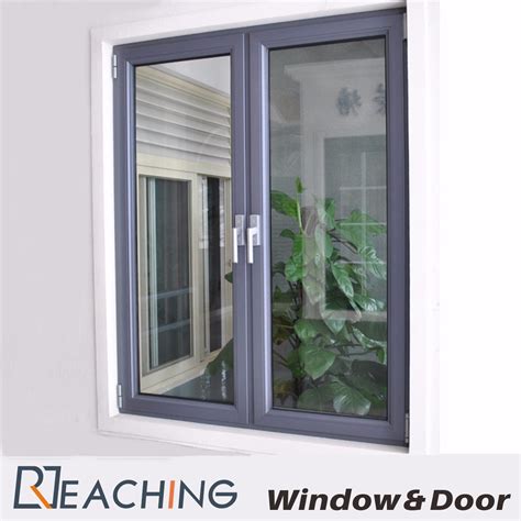 Elegant Aluminium Window Sound Proof Double Glass with Thermal Break