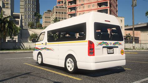 Toyota HiAce Sesfikile Livery South African Taxi GTA5 Mods