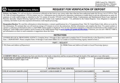 Veterans Affairs Employment Verification Va Form