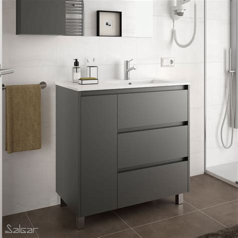 Mueble de baño con 3 cajones y puerta Salgar Arenys 855 patas