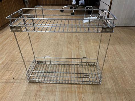 Ss304 Rectangular 17inch Stainless Steel Kitchen Basket Size 17 X 20