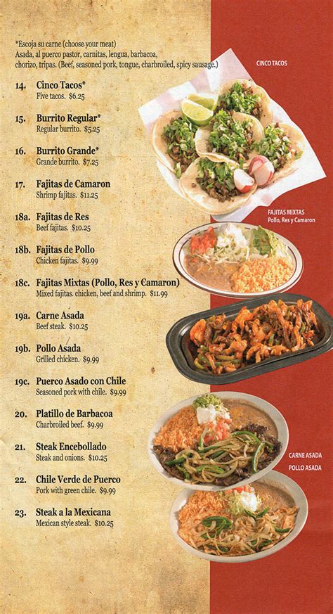 El Chaparro Mexican Restaurant Full Menu Lincoln Ne Order Online City Wide Delivery