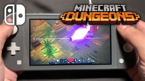 Minecraft Dungeons On Nintendo Switch Lite 7 Youtube