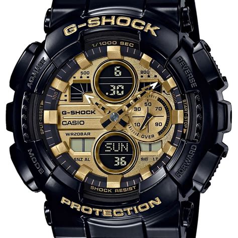 Casio Montre G Shock Ga 140gb 1a1er Noir Doré