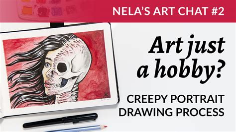 Art Just A Hobby Creepy Portrait Drawing Process Video Nela