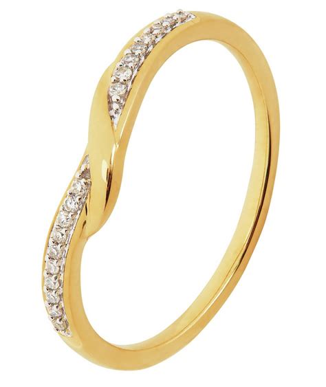 Buy Revere 9ct Gold 005ct Diamond Twist Wedding Band Ring S Womens