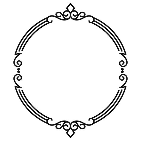 Hand Drawn Ornamental Frame On White Background Vector Art At