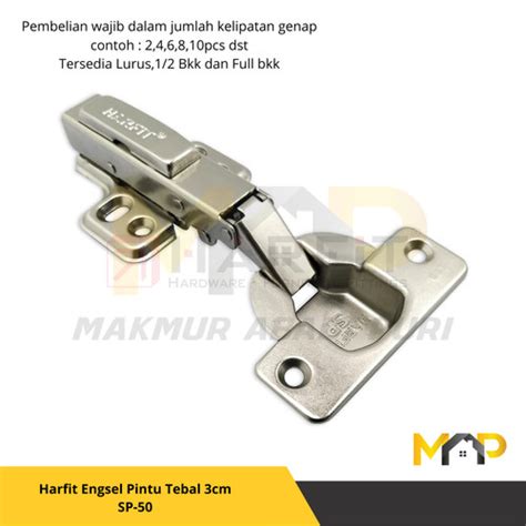 Jual Engsel Pintu Lemari Engsel Pintu Tebal 3cm Harfit Sp 50 Full