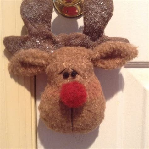 Reindeer Door Hanger Door Hanger Reindeer Christmas Door Hanger