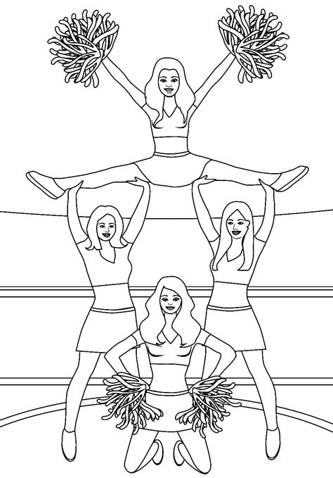 Cheer Megaphone Coloring Pages