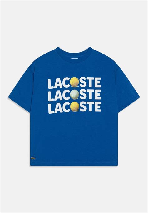 Lacoste French Heritage Unisex T Shirt Print Ladigue Blau Zalando Ch