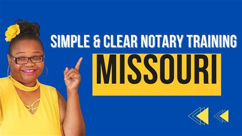 Missouri Notary Training General Notary Work Loan Signing Agent Youtube