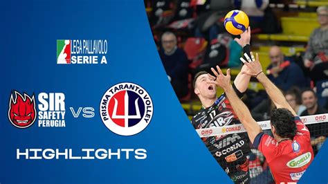 Perugia Vs Taranto Highlights Superlega 16a Giornata YouTube