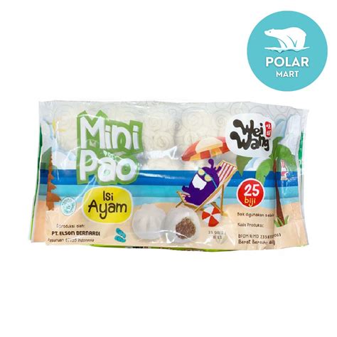 Jual Wei Wang Mini Pao Rasa Ayam Isi 25 Pcs 440 Gram Shopee Indonesia