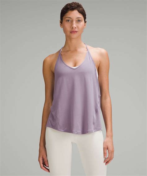 Lululemon Modal Silk Yoga Tank Top Purple Ash Lulu Fanatics