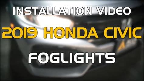 Install Remove Change Honda Civic Fog Lights Bulb Led Replacement