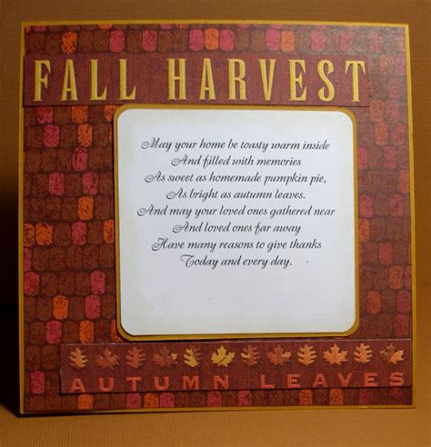 Diane's Country Cards & Crafts: Autumn Blessings