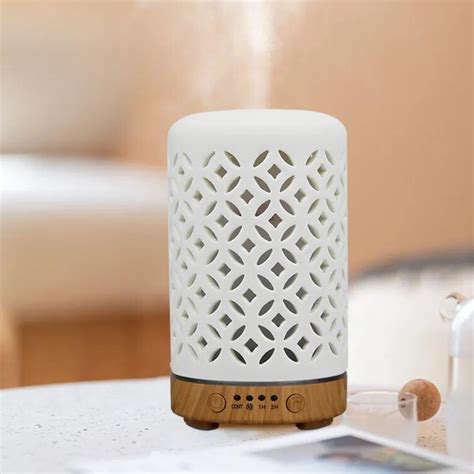 Ceramic Aroma Diffuser with LED Night Light - Ikorii