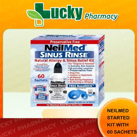 Neilmed Sinus Rinse Starter Kit Adults S Premixed Packets Lazada