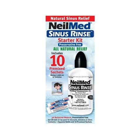 Neilmed Sinus Rinse Kit Botella Con Sobres Sinus Rinse Off