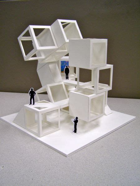 Cubes Architecture Conceptual Model Architecture Maquette Architecture Architecture Model