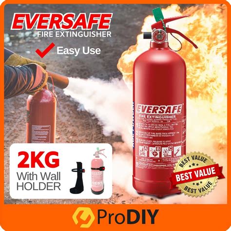 Eversafe Kg Abc Dry Powder Portable Fire Extinguisher Pemadam Api