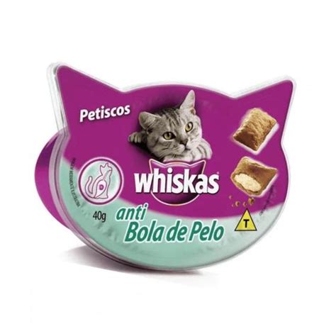 Petisco Whiskas Temptations Anti Bola De Pelo Para Gatos Adultos G