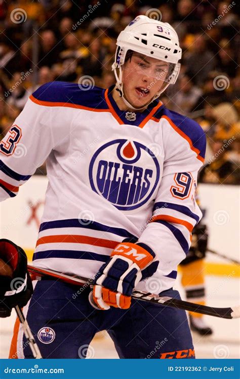 Ryan Nugent-Hopkins Edmonton Oilers Editorial Photography - Image of ...