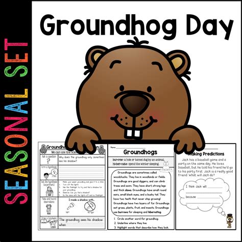 Sarah's First Grade Snippets: Groundhog Day Unit