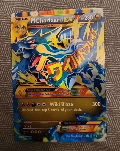 Pokémon Tcg Mega Charizard Ex Flashfire 108111 Holo Secret Rare Ebay