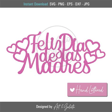 Feliz Dia De Las Madres Topper Svg Spanish Mothers Day Svg Etsy