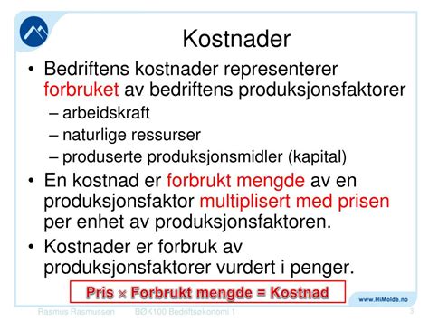 Ppt Kapittel Bedriftens Kostnader Powerpoint Presentation Free