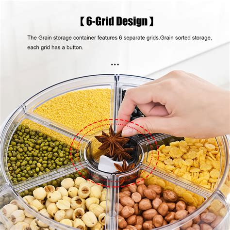 Xiyao Lbs Cereal Grain Dispenser Rotating Rice Food Dispenser