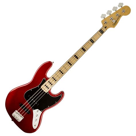 Squier By Fender Vintage Modified 70s Jazz Bass Candy Apple Red Gear4music