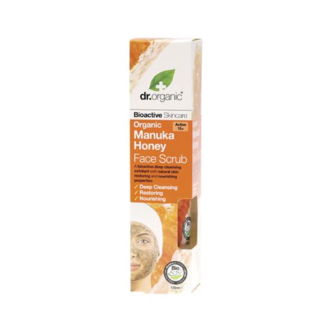 Organic Manuka Honey Face Scrub 125ml Wholelife