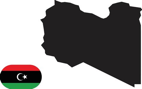 map and flag of Libya 11175008 Vector Art at Vecteezy